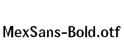 MexSans-Bold