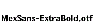 MexSans-ExtraBold