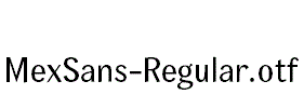 MexSans-Regular