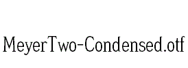 MeyerTwo-Condensed