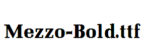 Mezzo-Bold