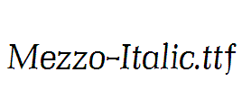 Mezzo-Italic