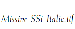 Missive-SSi-Italic