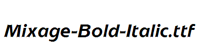 Mixage-Bold-Italic