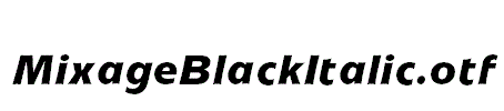 MixageBlackItalic