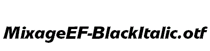 MixageEF-BlackItalic