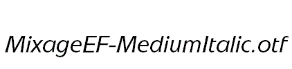 MixageEF-MediumItalic