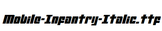 Mobile-Infantry-Italic