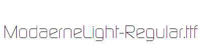 ModaerneLight-Regular