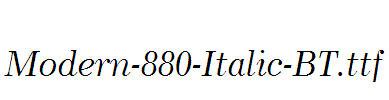 Modern-880-Italic-BT