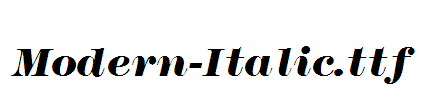 Modern-Italic