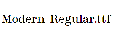 Modern-Regular