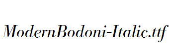 ModernBodoni-Italic