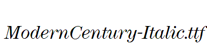 ModernCentury-Italic