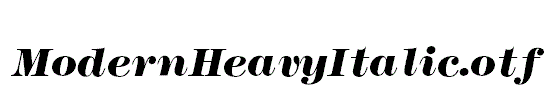 ModernHeavyItalic