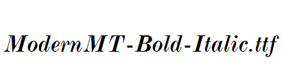 ModernMT-Bold-Italic