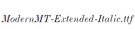 ModernMT-Extended-Italic