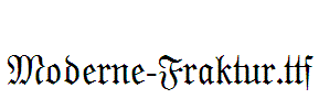 Moderne-Fraktur