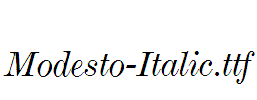 Modesto-Italic