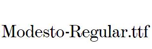 Modesto-Regular