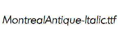 MontrealAntique-Italic