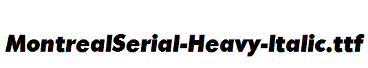 MontrealSerial-Heavy-Italic