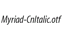 Myriad-CnItalic