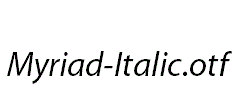 Myriad-Italic