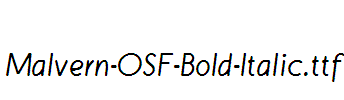 Malvern-OSF-Bold-Italic