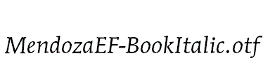 MendozaEF-BookItalic