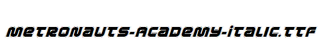 Metronauts-Academy-Italic