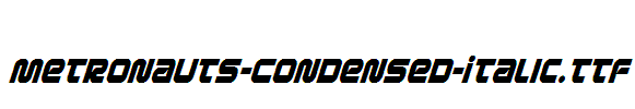 Metronauts-Condensed-Italic