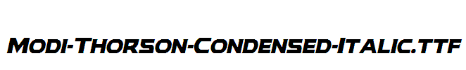 Modi-Thorson-Condensed-Italic