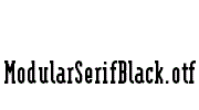 ModularSerifBlack