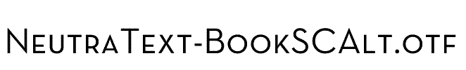 NeutraText-BookSCAlt