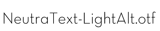 NeutraText-LightAlt