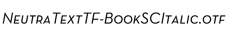 NeutraTextTF-BookSCItalic