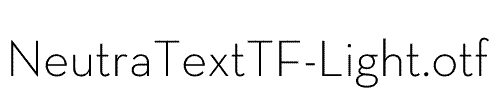 NeutraTextTF-Light