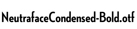 NeutrafaceCondensed-Bold