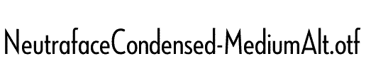 NeutrafaceCondensed-MediumAlt