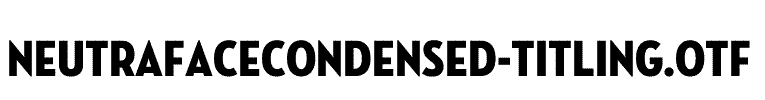 NeutrafaceCondensed-Titling