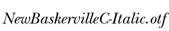 NewBaskervilleC-Italic