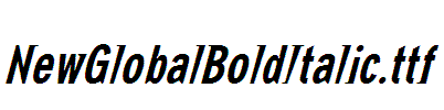 NewGlobalBoldItalic