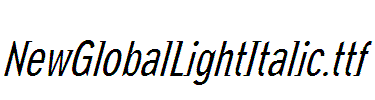 NewGlobalLightItalic