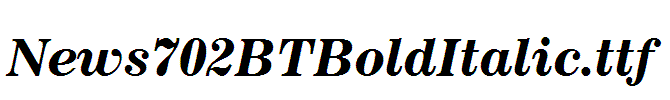 News702BTBoldItalic