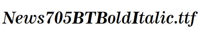 News705BTBoldItalic