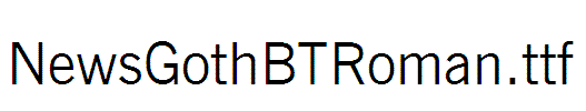 NewsGothBTRoman