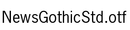 NewsGothicStd