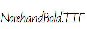 NotehandBold