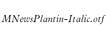 MNewsPlantin-Italic